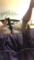 Bbw fucking dildo deep