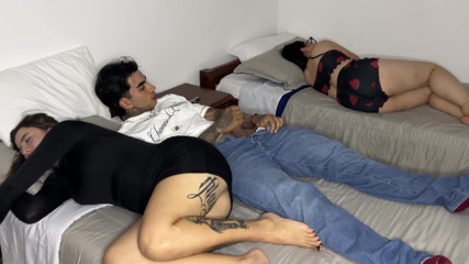 Forbidden night: my girlfriend's stepsister fucks me while she is careless