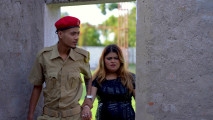 The Policeman Saw the Girl Having Sex and Then He Also Had Sex with Her Hard