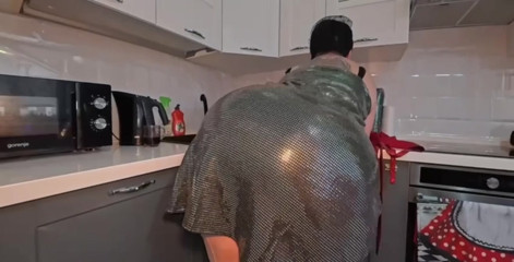 The Stepmom stayed with her Stepson and arranged a Hard Fuck with a hot blowjob and hot words