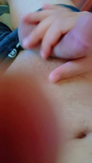 Playing with the penis and licking it