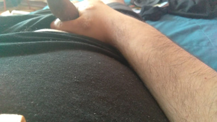 strong guy likes to have his monster cock shown