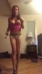 Sissy Alikat Dancing For Her Master