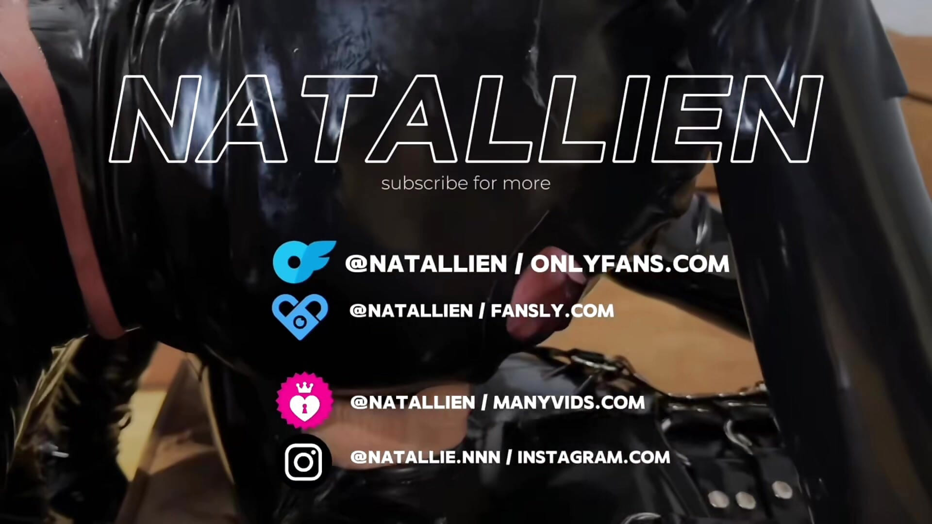 Creamy PussyFuck in Latex Catsuit – your Stepsister Natallien