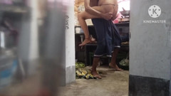 Bhabi was working in the kitchen when the Muslim brother-in-law started leaving AK