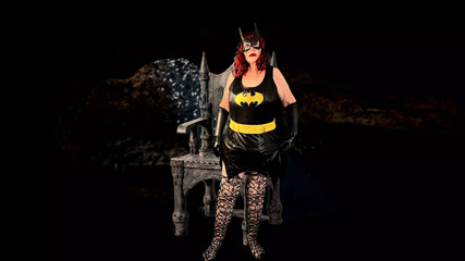 A Batgirl's Missionary, Legs Spread Creampie Fuck for Granny Carmen!