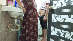 Sister-in-law Made Brother-in-law in Toilet