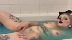 Clown Girl Masturbates in Slime