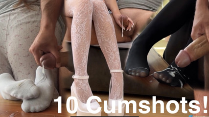 Cumshot Compilation Handjob and footjob for Gooners PART 3