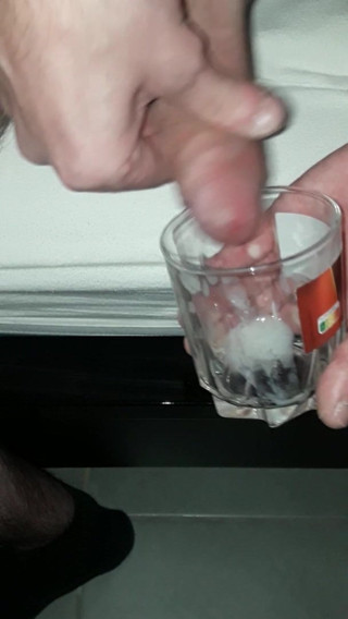 Cum in glasses