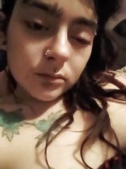 Inkeddevilxxx Masturbates Boobs BDSM Hardcore