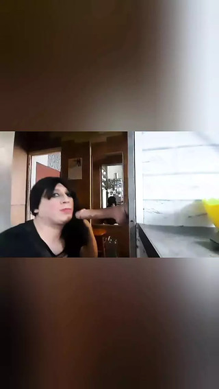 Horny trans make hot blowjob