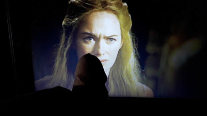 Cersei watches me cum