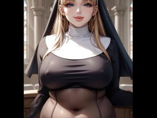 Attractive Busty Nun