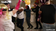 Dutch carnaval teen gangbang big cumloads