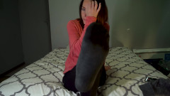 POV: Sniff & Lick My Dirty Sweaty Feet After a Long Day's Work Description