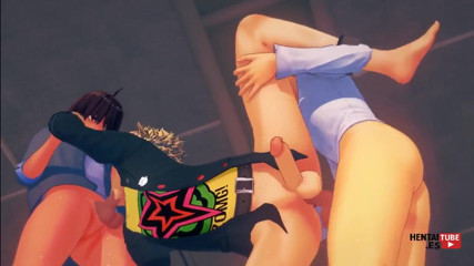 Persona 5 Yaoi - Ryuji Sakamoto in Middle of a Threesome
