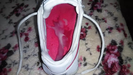 wife's new NIKE SHOX, fucking much hot and BIG CUM inside!