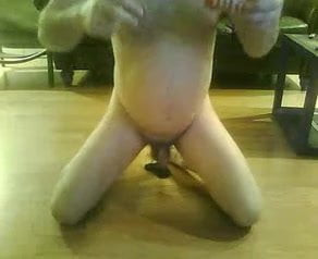 Greg Castillo RIDING A BLACK DILDO