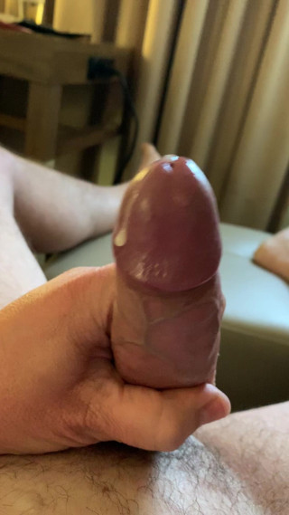 Cumming over my cock