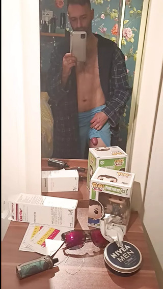 My Big cock after a shower
