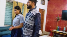 A Tution Teacher &amp; Step Brother Fucked His Sexy Student, Hardcore Threesome Sex
