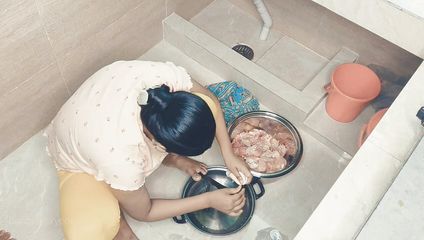 Real house wife of Indian sex with Bhabhi Bangla clear audio