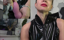 A Jerk-off Instruction with the Strap-on