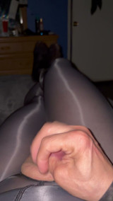 Black pantyhose jack off