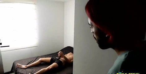 I caught my straight friend Dani Clark jerking off and this happened
