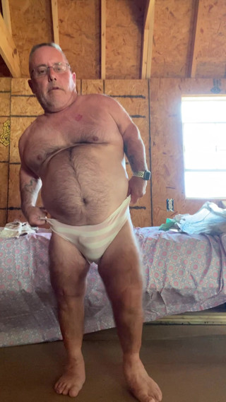 Mark Fletcher hard cock and panty show
