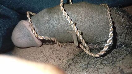 Rusted chain on dick