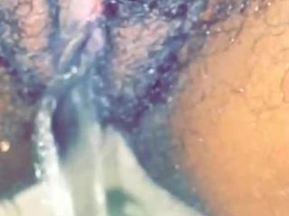 Ebony Ex-GF pissing