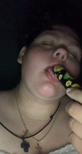 Sucking a toy