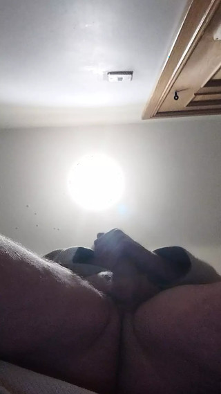 Cum shot hits phone