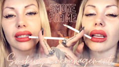Mesmerizing ASMR encouragement to stroke and smoke with orgasm denial!