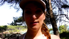 The fresh girl Charlotte De Castille is horny with brown