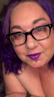 Let's get off together purple thigh highs