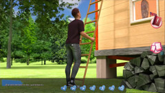 Helping the hotties #5 - Johannes fixed the roof and took a peak at Naomi hile she was getting undressed.