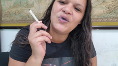 Performing Fetish by Smoking and Cumming