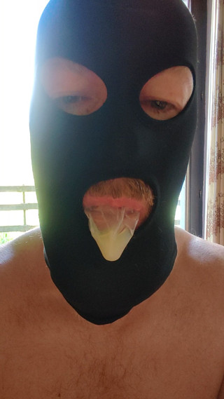 Tasting a condom from an xhamster member