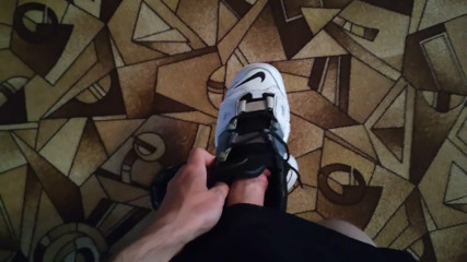 Nike Uptempo Sneakers Tie to My Cock