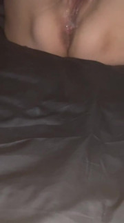 He fills my pussy with so much semen it runs down my ass