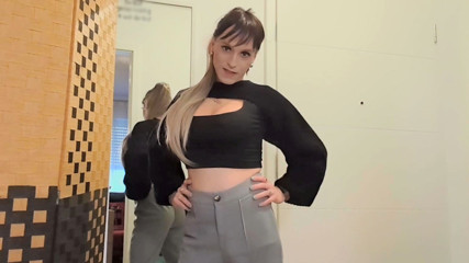 What do you want with your tiny dick? Put it away and cum in your pants! SPH JOI by GERMAN Tranny thumbnail