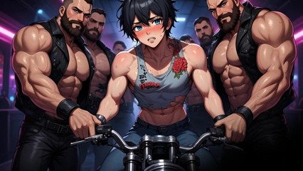 The New Platinum Slut Biker Gang - Anal Gangbang Anime Challenges