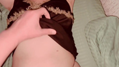Stepmom in Seductive Panties Turned Me on. I Rubbed Against Her and Right on Her Panties