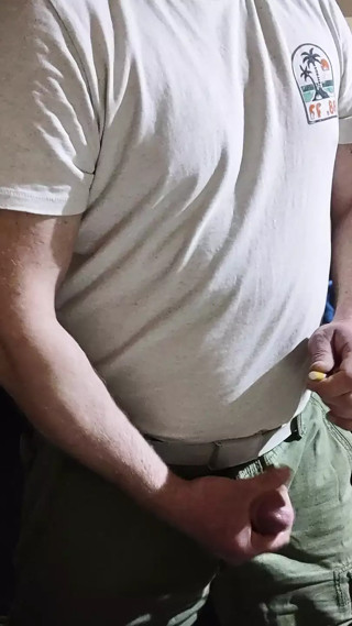 Caught during masturbation big cock Cumshot
