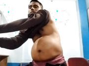 #Indian Pornstar Ravi nd Indian boy ravi Undressing with big black cock and own cum eating  and swallowing