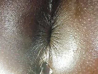 Toy play and fingering and fucking black pussy tight pussy