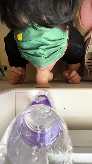 Deepthroat, swallowing semen, anal dildo